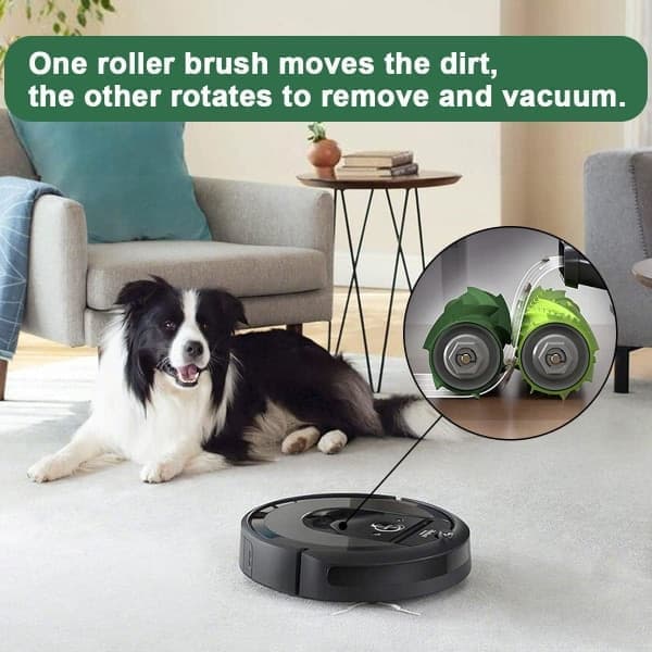 Monipintaiset kumiharjat iRobot i7 i7+ / i7 Plus i8 E5 E6 E7 -robotti-imurille, varaosat Roomba E & I -sarjalle