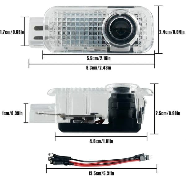 2 stk. Audi Aodi velkomstlys A4LA5A6L ambient lys A7A8 K K