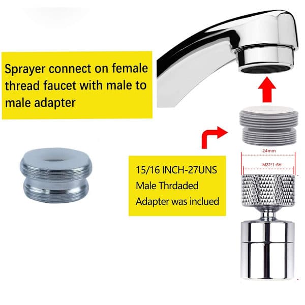 Alsidig og stilfuld vandhaneadapter