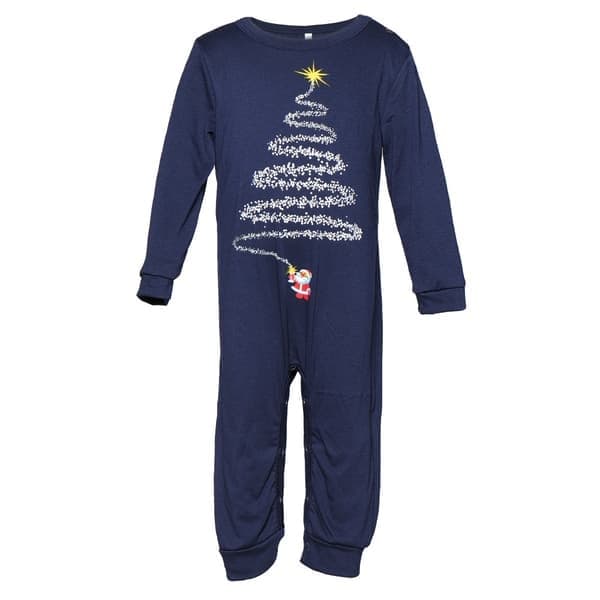 Julepyjamas til familien, matchende familie-julepyjamas Blå Far L Blue Dad L