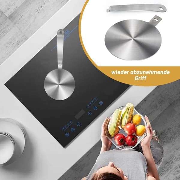 Induktionsadapter 13 cm, induktionsplatta för mokabryggare och stekpannor på induktionshällar