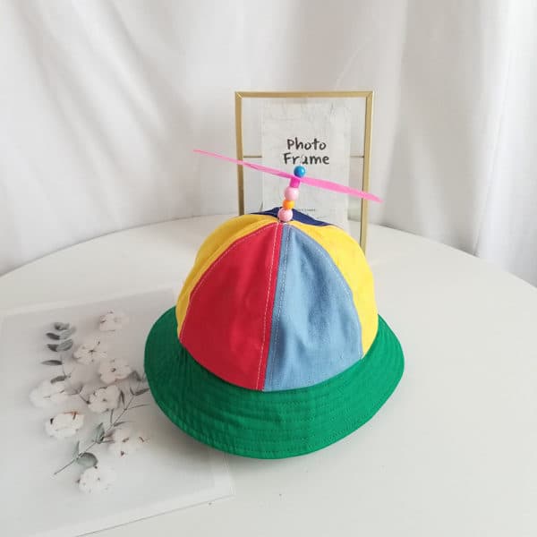 1-pakning voksen propellhette baseballcaps regnbue topphatt lett ir