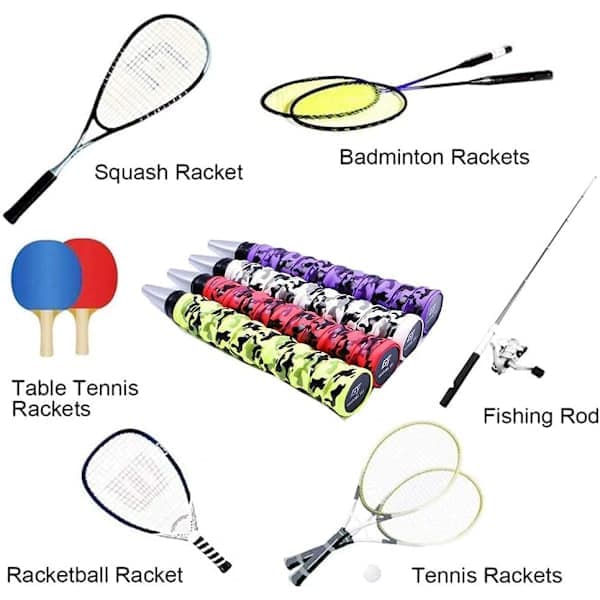 Grepptejp Tennisracket Absorberande Grepptejp 5 Färger