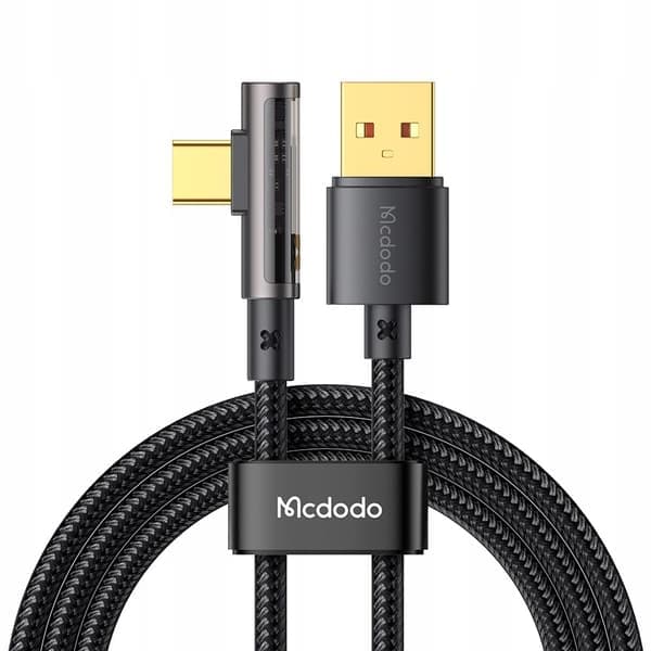 MCDODO KULMA USB-C-KAAPELI PIKALATAUKSEEN SAMSUNG USB TYPE C 6A 100W 2M