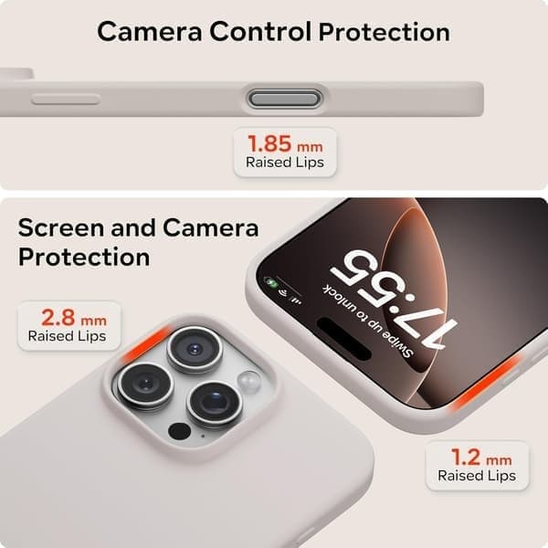 17 Pro Max Flytende Silikon Støtsikkert Deksel Kompatibel med 17 Pro Max Mykt Deksel Full Beskyttelse (Rosa) Rosa iPhone 17 Pro Max Rosa iPhone 17 Pro Max Light grey iPhone 16 Pro Max