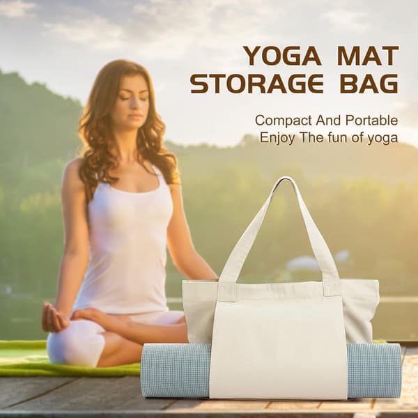 Unisex Yogamåttepose - Håndfri Rejsetaske til Træningsudstyr, Passer til de fleste Måtter og Tilbehør (Grå) Grå Grey