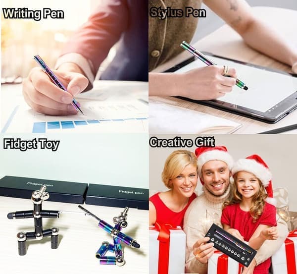 Fidget Penna, Magnetisk Penna, Magnetisk Metallpenna för Avkoppling för Tonåringar Grön Green