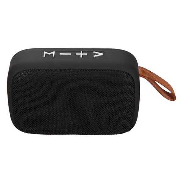 Mini Bluetooth-højttaler Stereo Subwoofer Understøtter Hukommelseskort Bærbar Trådløs Højttaler med Håndrem Sort