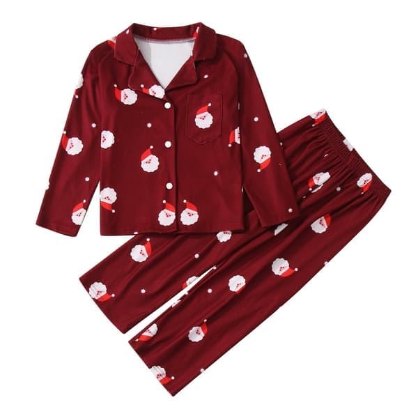 Matchende julepyjamas til familien, julepyjamas til baby, 9 måneder Baby 9M