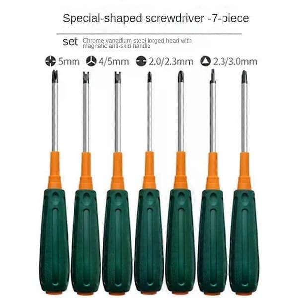 Spesialformet skrutrekker magnetisk sett multifunksjonell U-formet Y-formet indre kryssformet pipe trekant skrutrekkerbits A3 A3