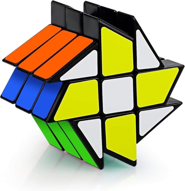 Magic Cube Fenghuolun 3x3, Speed Puzzle Cube Glat Mærkat 3D Puzzle Cube Hjernetræning Pædagogisk Legetøj til Børn Drenge Piger Voksne