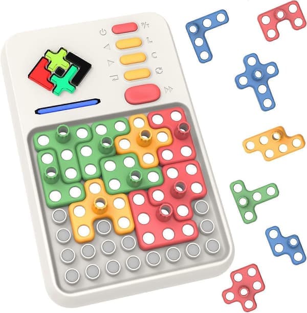 Super Blocks -kuvioiden yhdistämispeli, jossa on yli 1000 haastetta, aivojumppa STEM-lelu