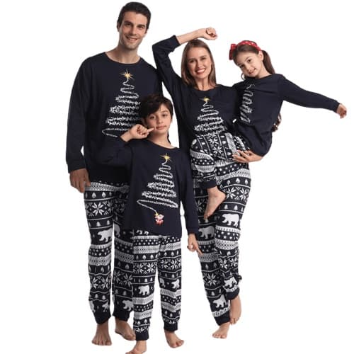 Julepyjamas til familien, matchende familie-julepyjamas Blå Spædbarn 24M Blue Infant 24M