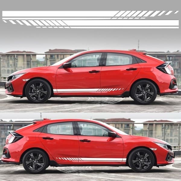 1 pari autotarra auton sivuraidat TUMMANHARMAA Tummanharmaa Dark grey