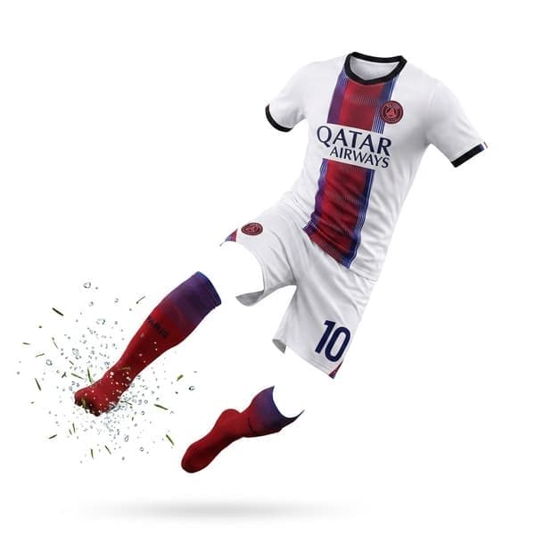 26-27 PSG Udebanefodboldtrøje Shorts Strømper Sæt NR.29 B.BARCOLA 20 NO.29 B.BARCOLA 20