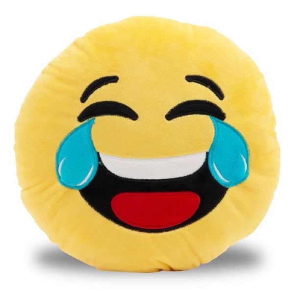 Smiley-kudden gråter av skratt * Kuddematerial: 100% polyester * Mått: 28 x 9,5 cm (diameter x djup) Funktioner: c...