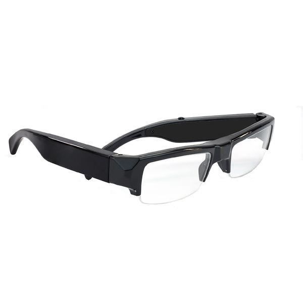 Glasögon genomskinliga glasögon spionkamera videor Full HD 1080P ljud
