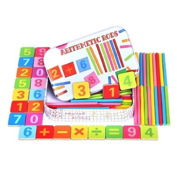 Montessori matematik pinnar och kort lärande spel