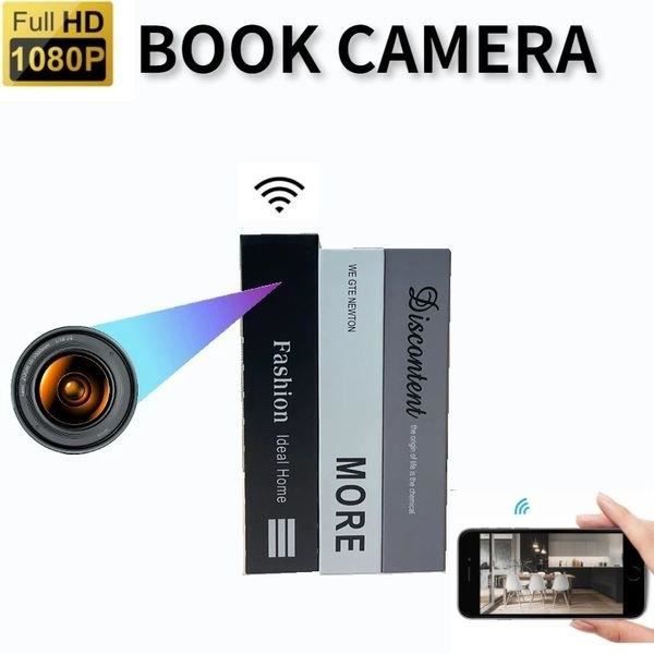 Falsk bok med Full HD 1080P infraröd P2P Wifi spionkamera