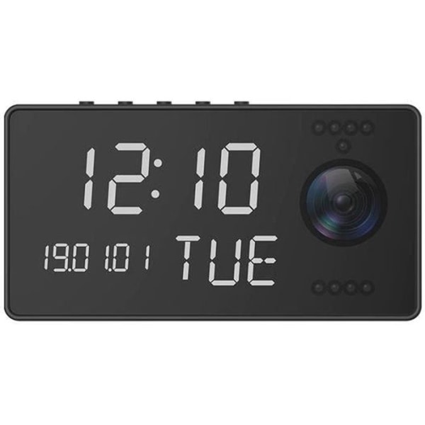 Full HD 1080P Wifi P2P spionkamera väckarklocka med mörkerseende