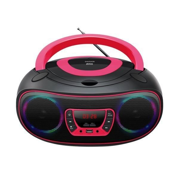 Radio CD MP3-spelare Bluetooth LED LCD - Färg hifi-system - Blå