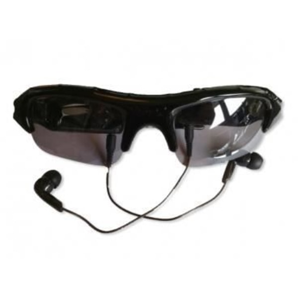 Spion solglasögon och MP3-spelare