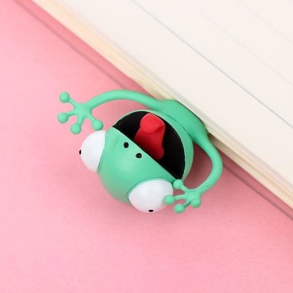 Bokmärke i form av en humoristisk och rolig djur 3D gecko