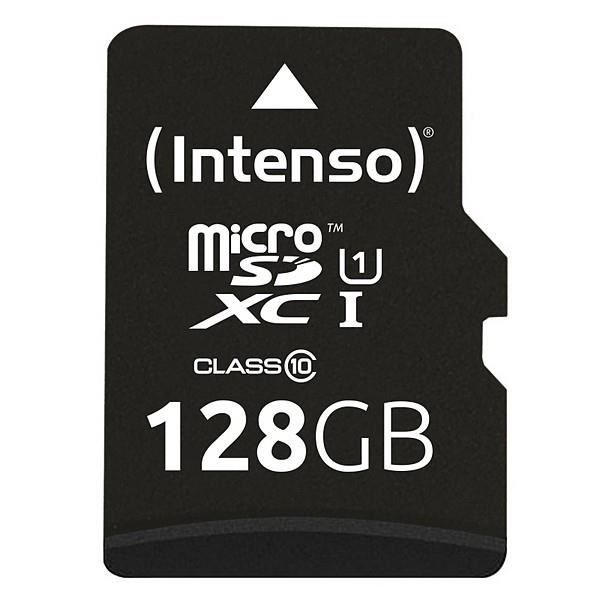 Micro SD-minneskort med adapter Svart Kapacitet - 128 GB