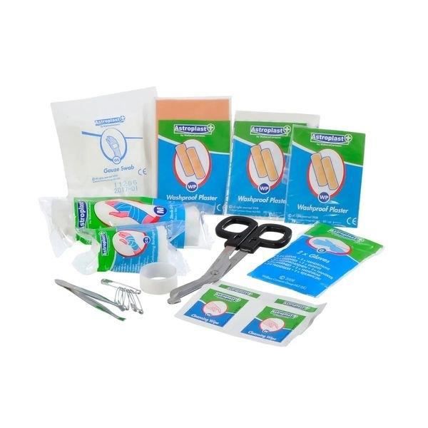 Basic First Aid Kit - Märke - 30 artiklar för mindre skador - Lätt att förvara