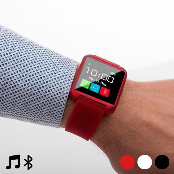 Svart Multifunktion Intelligent Bluetooth Smartwatch Watch * Kapacitiv skärm * Upplösning: 128 x 128 pixlar * Litiumbatteri