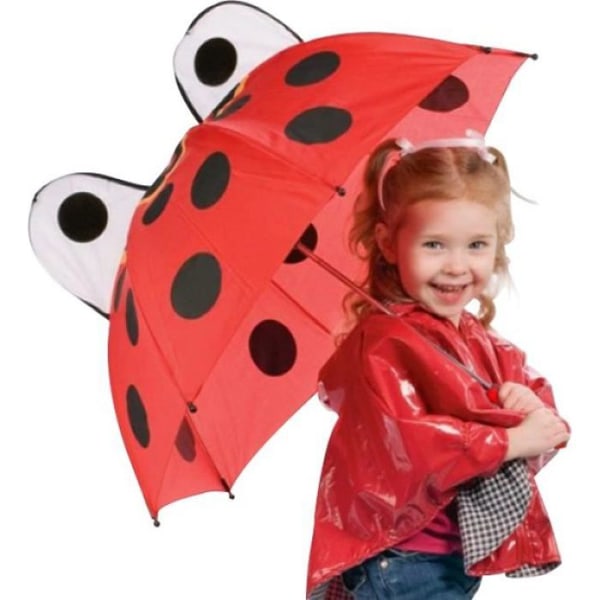 Nyckelpiga paraply för barn * Längd: 60 cm * Diameter: 70 cm * Plasthandtag Funktioner: paraply Innehåll: ...
