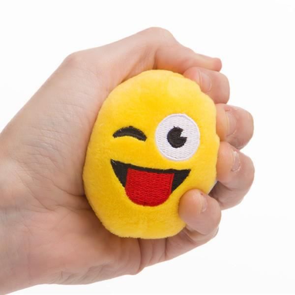 Liten plysch emoticon stressboll - Anti Stress Emoj