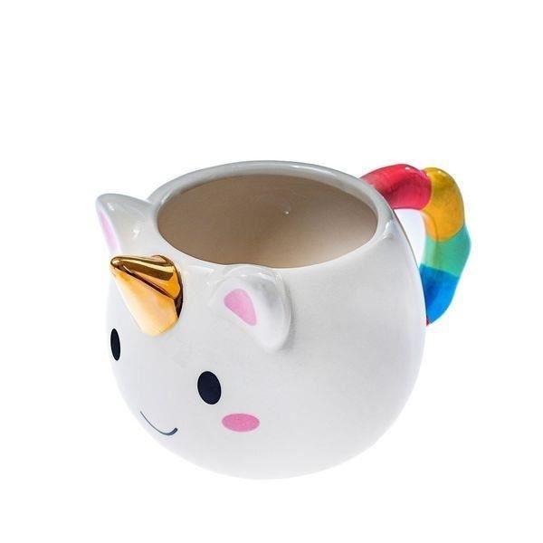 Rainbow unicorn cup guldhorn ovanlig originalmugg