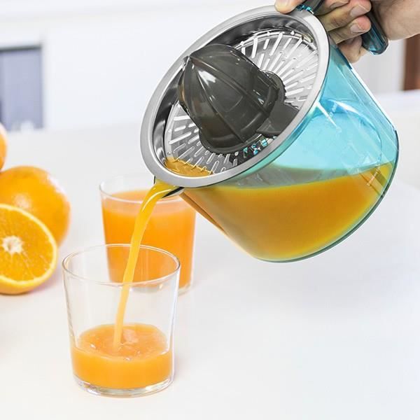 Elektrisk juicepress i rostfritt stål - Beredning av frukt- och apelsinjuice enkelt och snabbt