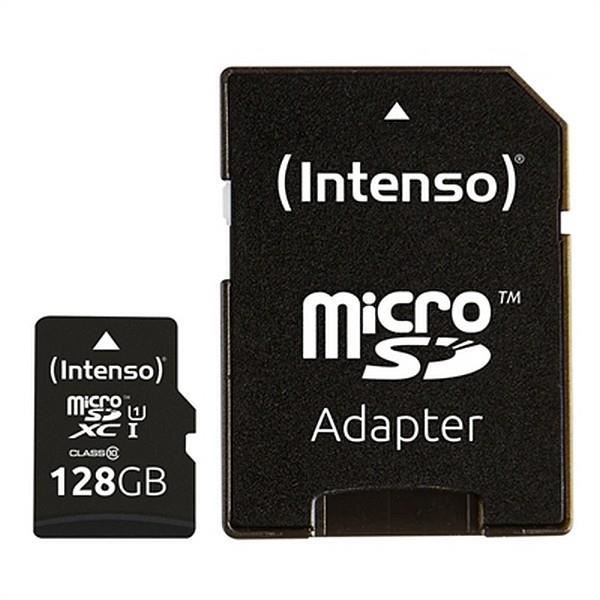 Micro SD-minneskort med adapter Svart Kapacitet - 128 GB