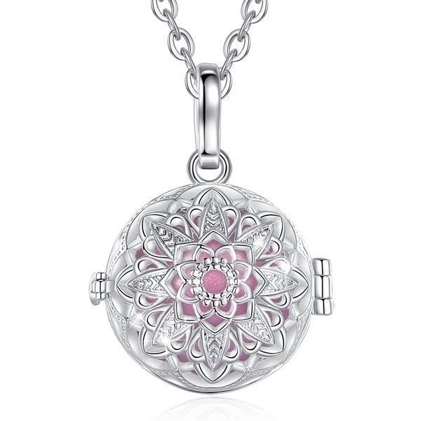 Rosa boll Starry Flower Cage Graviditet Bola halsband