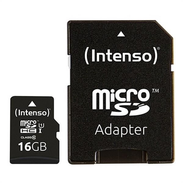 Micro SD-minneskort med svart adapterkapacitet - 16 GB