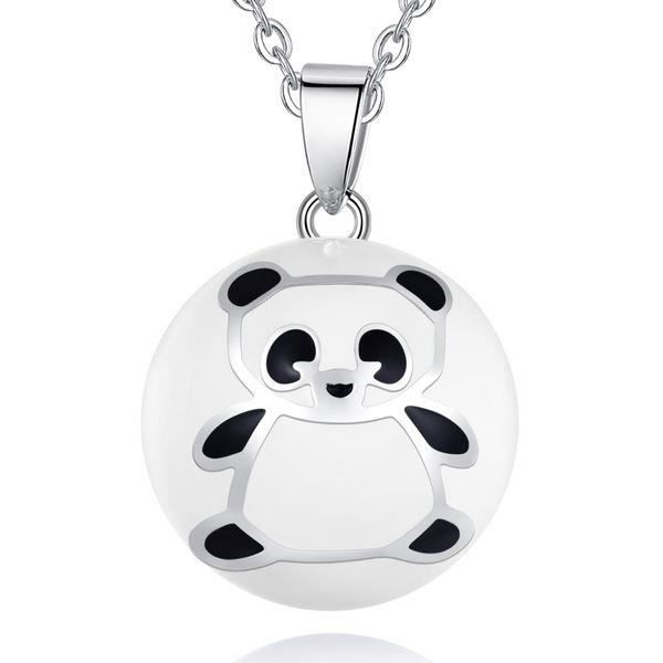 Silver Panda Gravid Bola Halsband