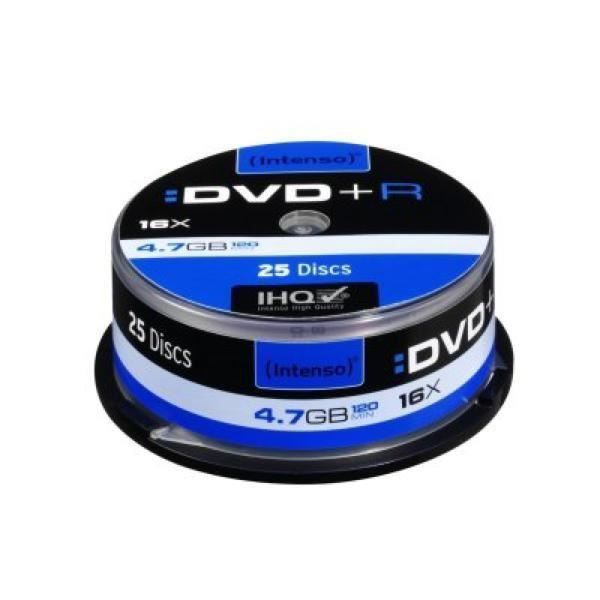 25 DVD+R 4,7 GB - 25 tomma DVD-skivor