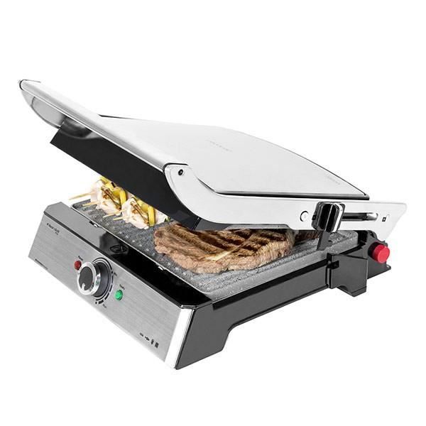 Professionell 3-i-1-grill - EUROWEB - 2000W - Ekologisk stenbeläggning med non-stick