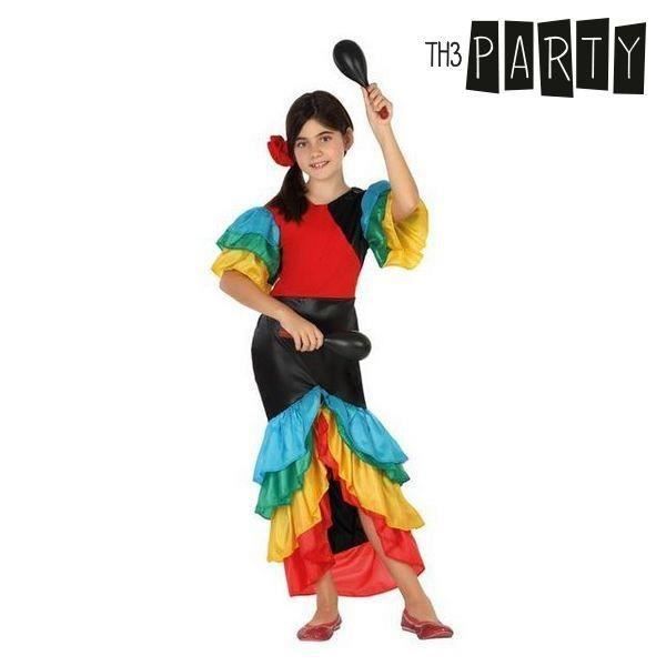 Dräkt för barn Rumba dansare i flera färger - En kostym tjej Storlek - 7-9 år