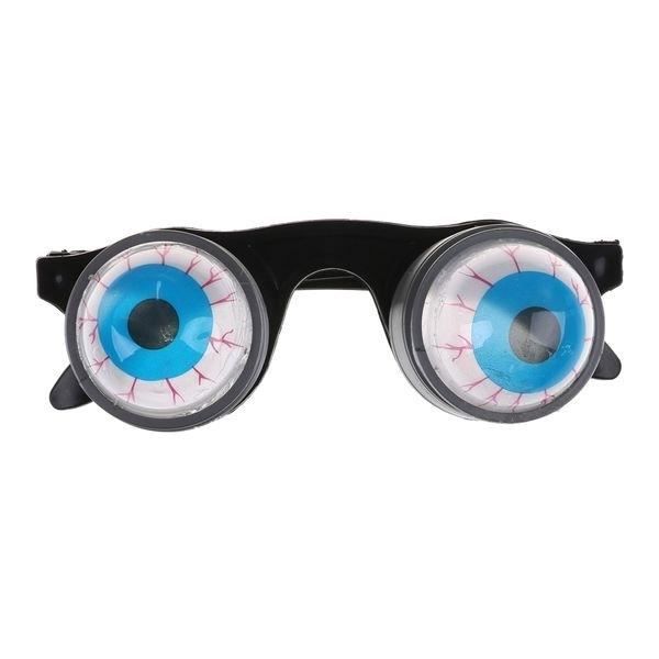 Glasögon med utskjutande ögon på fjäder * Material: plast * Storlek: enkel * Glasögon bredd: 11 cm Funktioner: