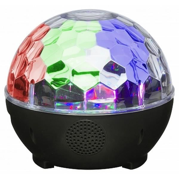 6W Black Bluetooth Connectivity Speaker - Högtalare med LED-ljus och räckvidd 10 m