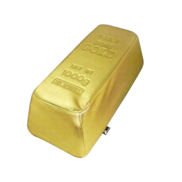 Puff i form av ett guldgöt * Material: konstläder * Färg: guld * storlek: 55 x 25 x 17 cm * Förvaringsskydd i...