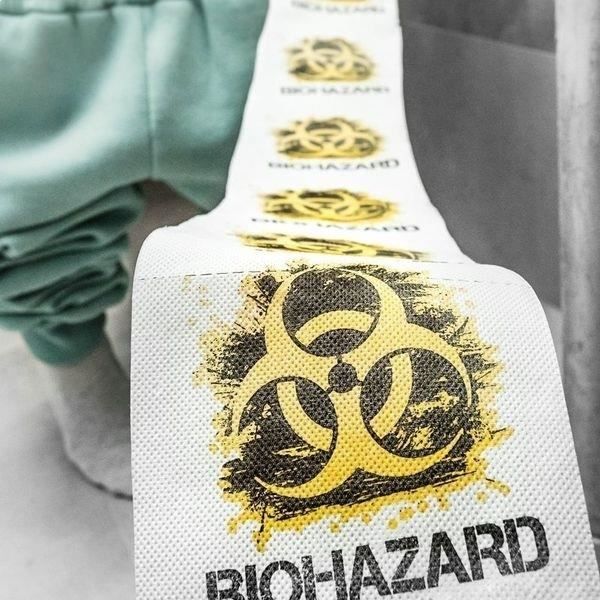 Toalettpappersrulle Biohazard toalettpapper