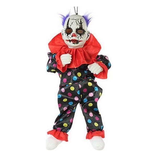 Evil clown hängande dekoration med ljud, ljus och rörelse (55 Cm)