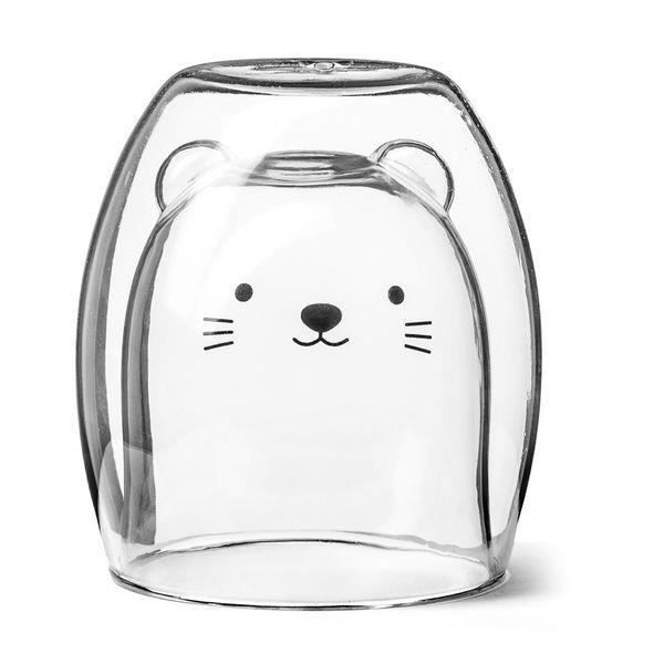 Dubbelväggig mugg kattmönster original kopp