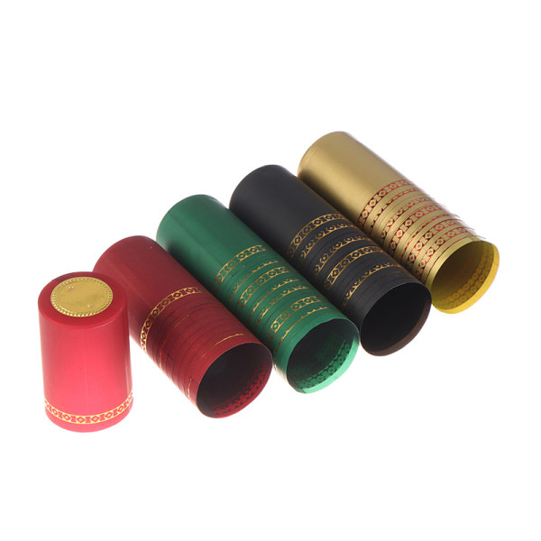 10 Styck PVC Cap Barware Tillbehör Bryggvin Bott Gold 10pcs