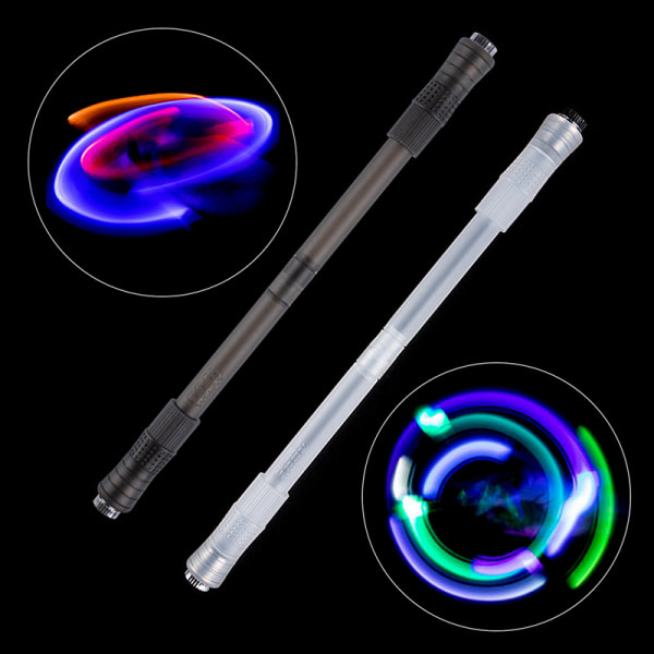 Anti-slip Komfortabel Pen Flash Roterende Gaming Gel Penne med L Black One Size