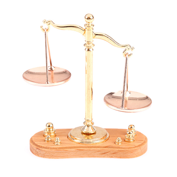 1/12 Nukkekodin miniatyyritarvikkeet Minivaaka, malli T one size
